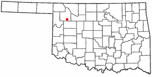 <span class="mw-page-title-main">Mutual, Oklahoma</span> Town in Oklahoma, United States