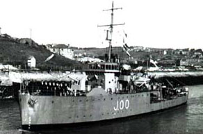 HMS <i>Bangor</i> (J00) Minesweeper of the Royal Navy