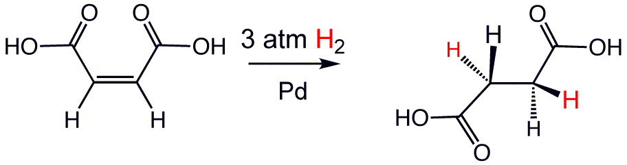 Hidrogenació de l'acid maleic