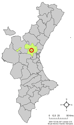 Benisanó - Localizazion