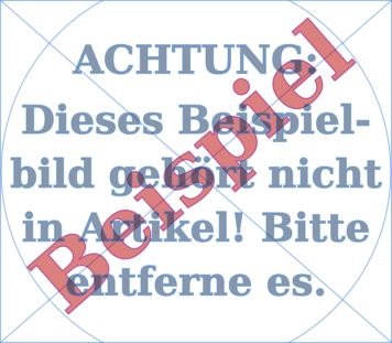 Example image (literally a placeholder) in German