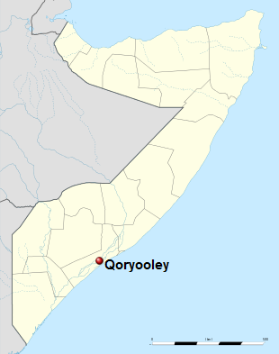 <span class="mw-page-title-main">Qoryoley</span> Town in South West State of Somalia, Somalia