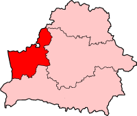 Location of Diocese of Grodno in Belarus