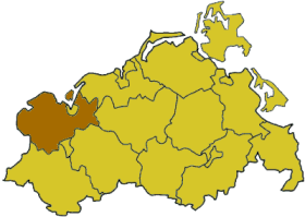 Солтүстік-батыс Мекленбург (аудан) картада
