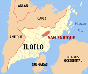 Mapa han Iloilo nga nagpapakita kon hain nahamumutangan an San Enrique