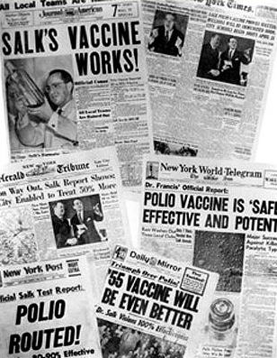 <span class="mw-page-title-main">Announcement of polio vaccine success</span>