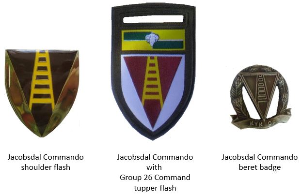 SADF era Jacobsdal Commando insignia