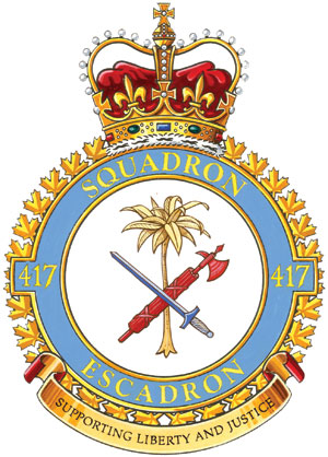 <span class="mw-page-title-main">417 Combat Support Squadron</span> Canadian military flying unit