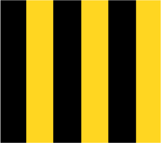 <span class="mw-page-title-main">Stripe (pattern)</span> Long and narrow band of color, often in alternating sets.