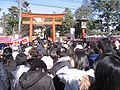 東伏見稲荷神社の初詣風景（2010年1月1日撮影）