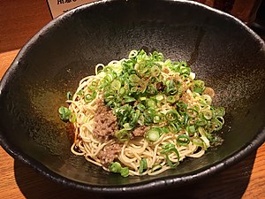 Japanese soupless tantanmen