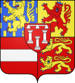 Arms of Nassau-Zuylestein. The 3 pillars are known as "Zuylen" in Dutch.[3]