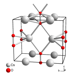 <span class="mw-page-title-main">Caesium peroxide</span> Chemical compound