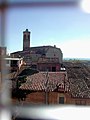 English: Bellpuig Church seen from the castle Català: Esglèsia de Bellpuig vista del castell