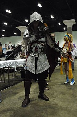 Cosplay de Ezio Auditore dans Assassin's Creed II.