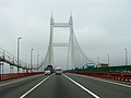 Fahrbahn und Pylon der Humen-Perlfluss-Brücke