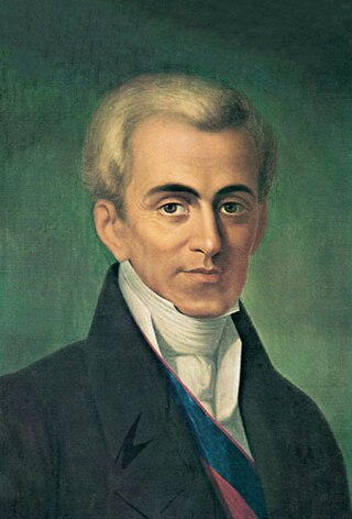 <span class="mw-page-title-main">Ioannis Kapodistrias</span> Greek governor