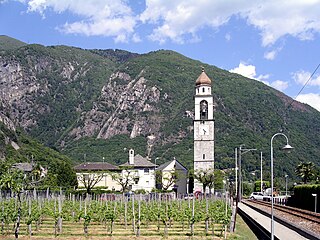 <span class="mw-page-title-main">Tegna, Switzerland</span> Former municipality in Ticino, Switzerland