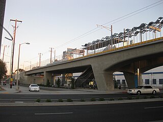 <span class="mw-page-title-main">Expo/La Brea station</span> Los Angeles Metro Rail station