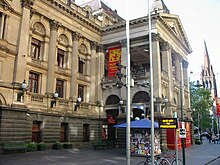 During the Melbourne International Comedy Festival the Melbourne Town Hall acts as venue to a large number of the performances. Melbourne Town Hall.jpg