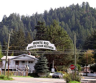 <span class="mw-page-title-main">Monte Rio, California</span> Census-designated place in California, United States