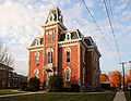 Mansard roof on a county jail, Mount Gilead, Ohio