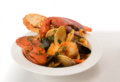 Zuppa di pesce e crostacei