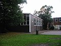 Gymnasium built in 1958, photographed 2003, and demolished c 2012.