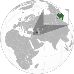 Localização do Azerbaijão