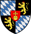 Pfalz; ab 1544 mit Reichsapfel → Wappen der Kurpfalz