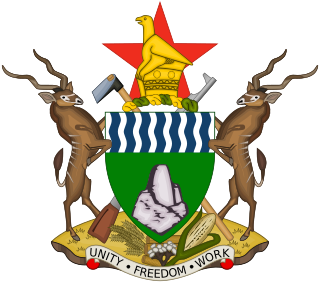 <span class="mw-page-title-main">Coat of arms of Zimbabwe</span> National coat of arms of the Republic of Zimbabwe