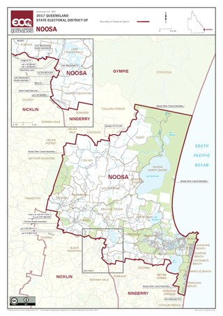 <span class="mw-page-title-main">Electoral district of Noosa</span> State electoral district of Queensland, Australia