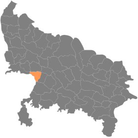 Localisation de District d'Etawah इटावा जिला