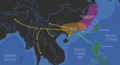 Proposed genesis of Daic languages and their relation with Austronesian languages (Blench, 2018)[14]