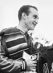 Diver Joaquin Capilla won four olympic medals representing Mexico. The most of any Mexican Olympian. Joaquin Capilla 1952.jpg