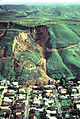 Huge landslide at La Conchita, Cal, 1995