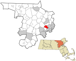 Location in Massachusetts