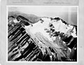 Stanton Glacier on Great Northern Mountain, aerial view, circa 1925