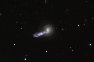 <span class="mw-page-title-main">NGC 5545</span> Spiral galaxy in the constellation Boötes