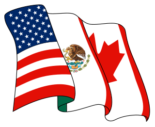 <span class="mw-page-title-main">North American Free Trade Agreement</span> Agreement signed by Canada, Mexico, and the United States