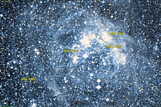 <span class="mw-page-title-main">NGC 1970</span> Open cluster in the constellation Dorado