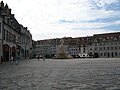 La place de la Révolution (du marché Beaux-Arts) à Besançon.