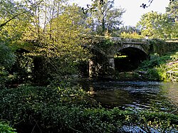 Roman bridge in Gafoi, Frades.