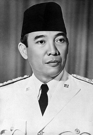 <span class="mw-page-title-main">Sukarno</span> President of Indonesia from 1945 to 1967