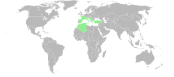 Distribución de J. maritima