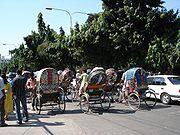 Cycle rickshaws in Dhaka, Bangladesh