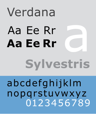 <span class="mw-page-title-main">Verdana</span> Humanist sans-serif font