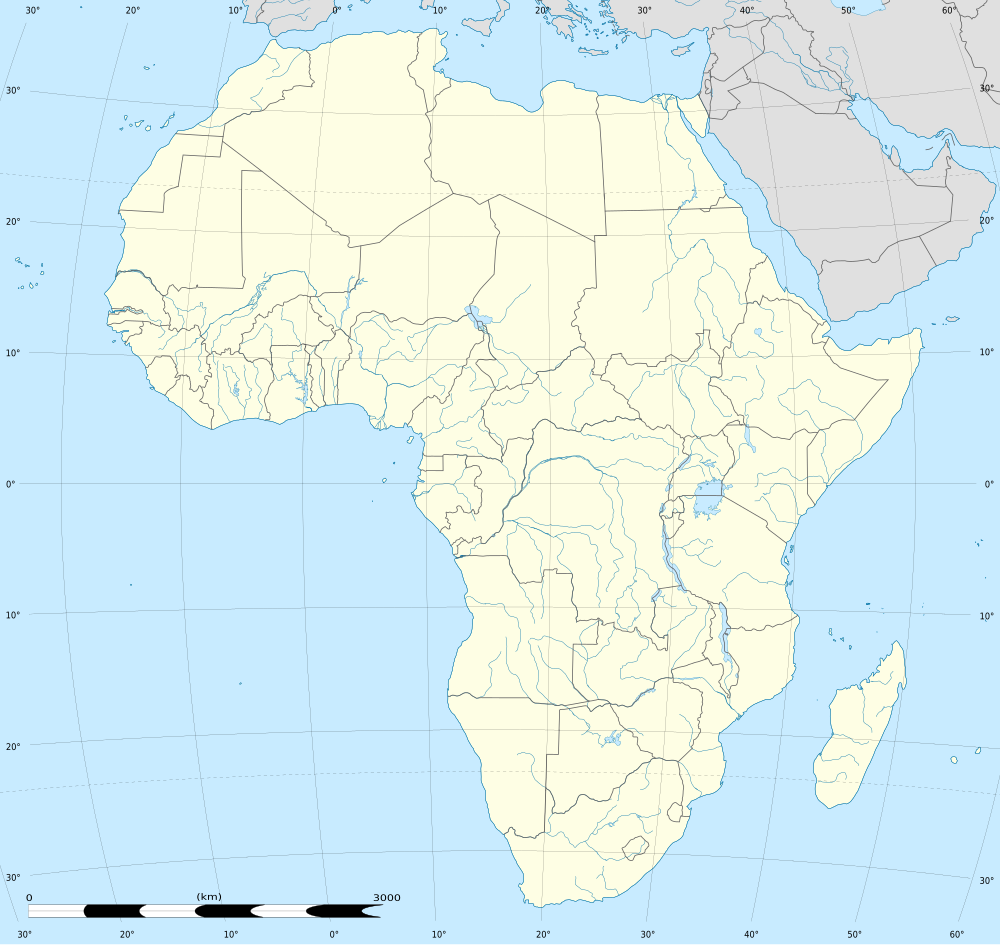 Carte du continent africain