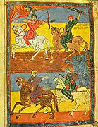 Beatus de Valladolid, f°93 The four horsemen