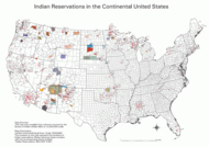 Mapa de les Reserves Índies als EUA